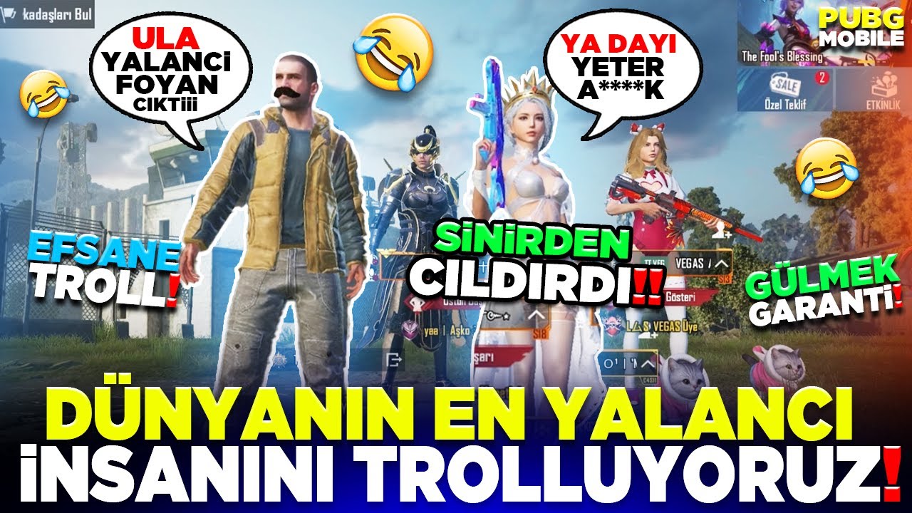 DÜNYANIN EN YALANCI İNSANINI TROLLÜYORUZ! 🤣 (ÇILDIRRTIM) 🤣 | PUBG MOBILE