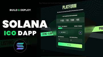 Build a Solana SPL Token ICO Dapp with Rust & Anchor Framework | Solana Developers Project