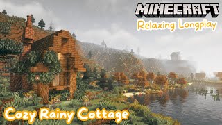 Minecraft Longplay | Rainy Cozy Cottage on the Hill (no commentary)