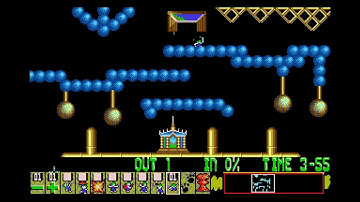 Custom Lemmings Level - Blue & Gold by Clam Spammer