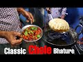 Classic Chole Bhature of India | Chana half Fry | Indian street food