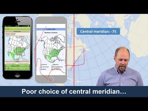Projection central meridian