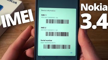 How to Check IMEI for Nokia 3.4  + Serial Number.
