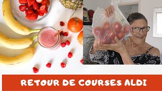 Retour de courses ALDI avec en tête d'affiche Eurny & Mélody