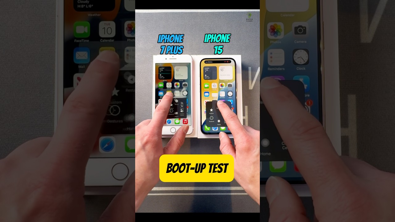 iPhone 7 Plus Vs İPhone 15 🤯💀 boot-up Test