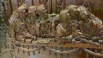 Bức tranh bữa tiệc ly cuối cùng￼ - đồ gỗ Dương Phương : 0948688499