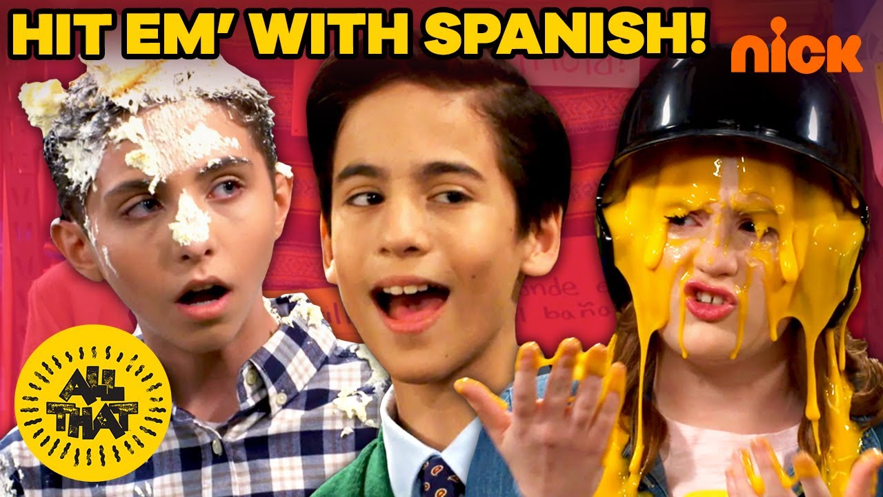 Covered In Cheese! Best Hit Em' With Spanish Moments! All That YouTube