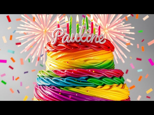 Zum Geburtstag viel Glück – Geburtstagslied für Pauline 🎉🎂