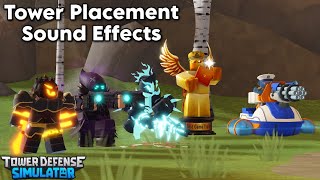 Download Lagu All Tower Placement Sound Effects | Tower Defense Simulator MP3
