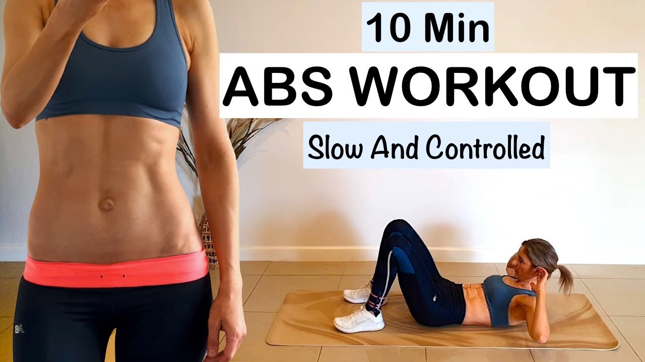 10 Min ABS WORKOUT | Slow And Controlled | No Repeat | No Equipment ...
