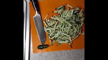 How to Julienne Cucumbers