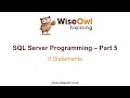 SQL Server Programming Part 5 - IF Statements