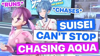 Suisei Keeps Chasing Aqua (Hoshimachi Suisei & Minato Aqua / Hololive) [Eng Subs]