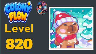 Colony flow level  820 Super Hard level solution and walkthrough 