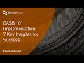 GASB 101 Implementation 7 Key Insights For Success GASB 101 Implementation 7 Key Insights For Success