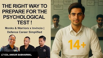 SSB में psych tests से डर लगता है? | Monks and Warriors x Invincio