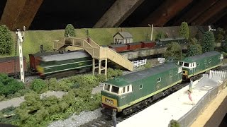 Diesel Hauled Freight On My 00 Gauge Layout 10082014