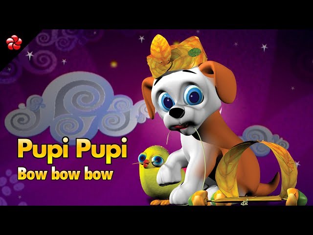 PUPI PUPI BOW BOW BOW ♥Superhit pupy song in HD ★Pupy malayalam educational cartoon for children class=