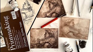 - Pleksiglas Ile Gravür - Kuru Kazıma - Engraving With Plexigl