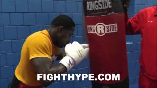 ADRIEN BRONER RIPS THE HEAVY BAG; PROMISES TO BE NEW 