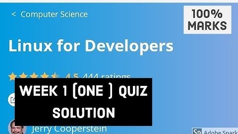 Linux for developers week 1 all quiz answer || Linux for developers quiz answer