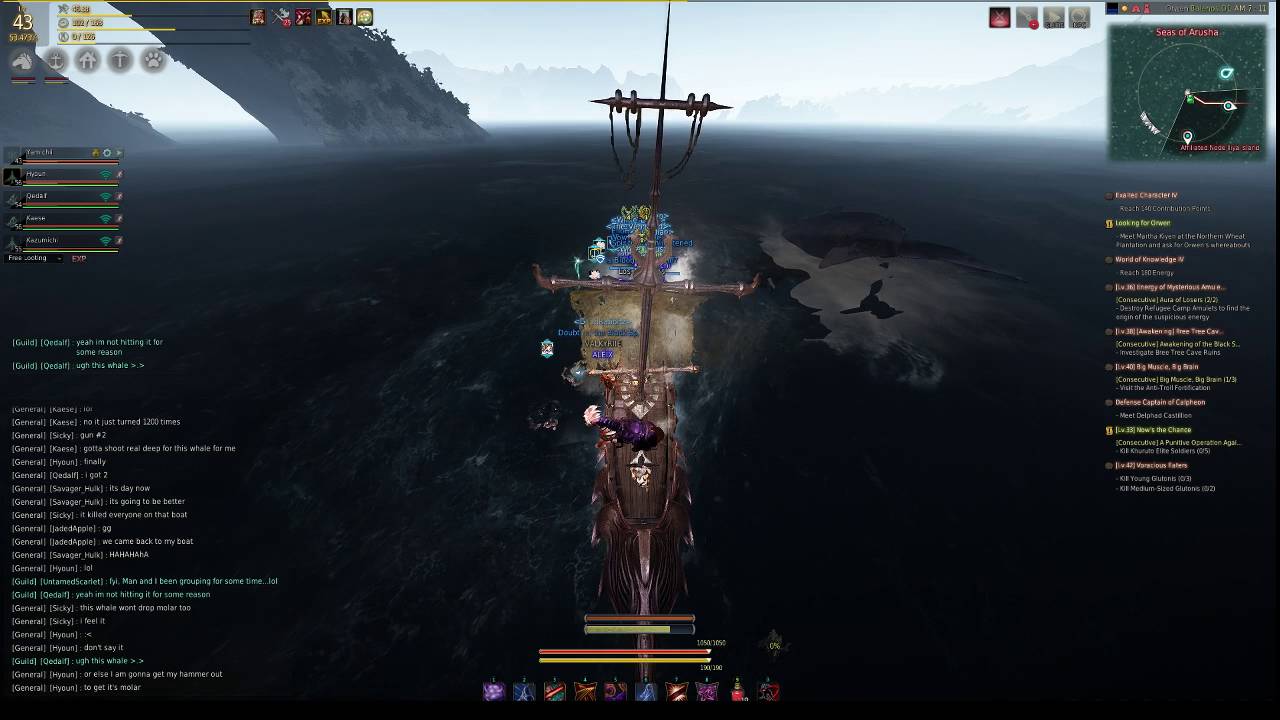 Wacky Whale Hunting Black Desert