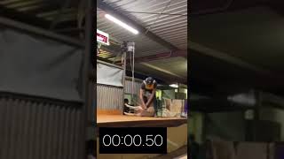 Shearing a sheep in 25 seconds and win $8500