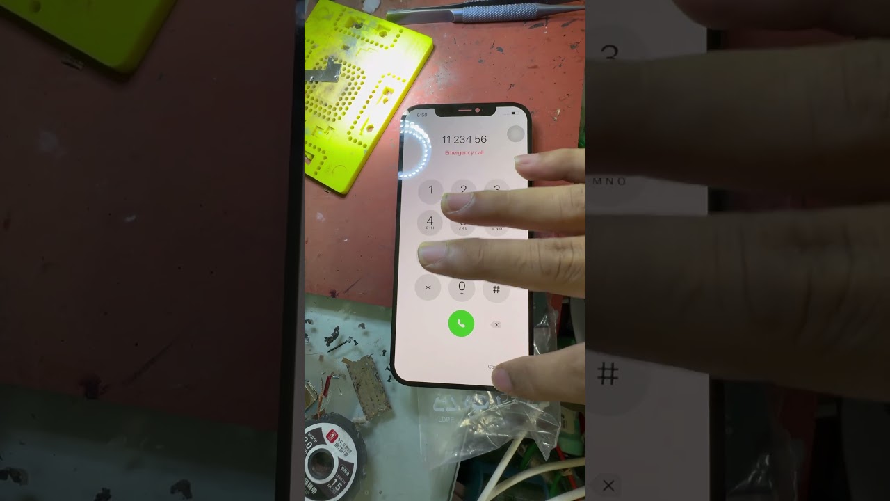 Testing touch screen iPhone 12promax 