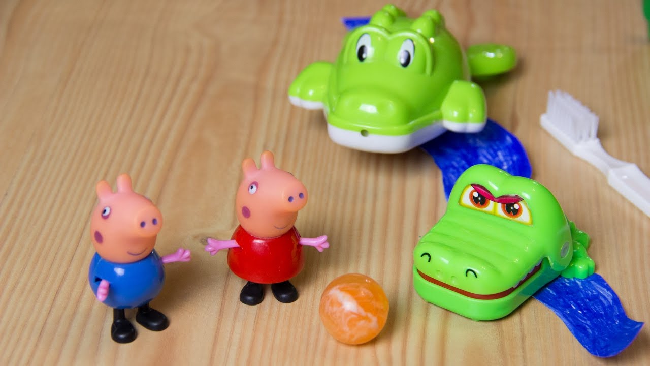 Свинка Пеппа и Крокодильчик, который не чистил зубы. МУЛЬТИК ИЗ ИГРУШЕК ...