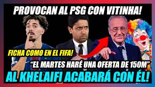 🔥AL KHELAIFI VA A DESTROZAR AL MADRID!🔥FLORENTINO HARÁ OFERTA DE 150 MILLONES...Y SERÍA POR VITINHA🔥