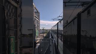 REM Train arriving at Des Sources Station.#rem #montréal