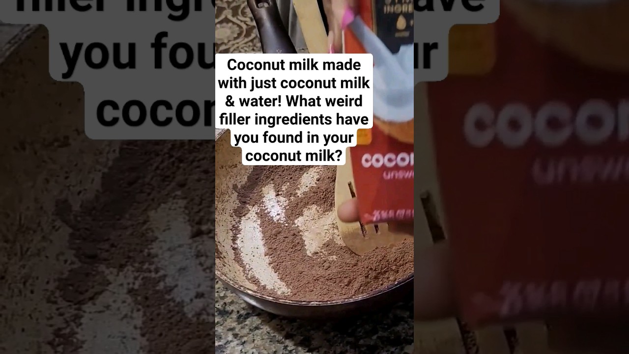 Coconut milk made with the only 2 ingredients it needs Coconut milk and water! YouTube