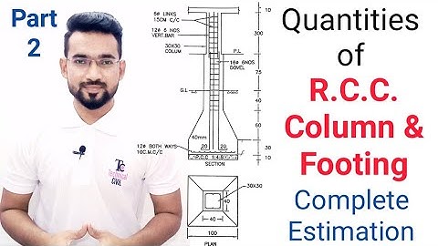 Quantities of R.C.C. Column (Part-2)