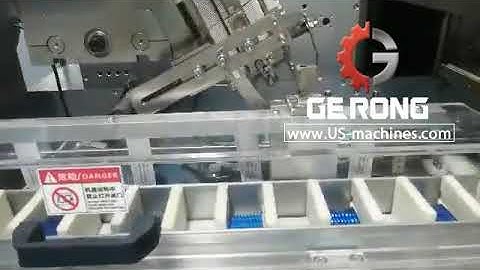 Capsule tablet blister counting feeding horizontal leaflet inserting cartoning machine case packing