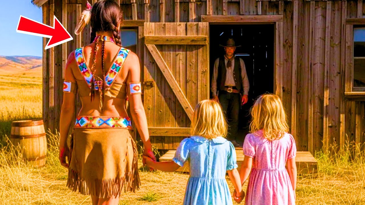 Era Un Vaquero Soltero… ¡Hasta Que Sus Dos Hijas Regresaron A Casa Con Una Hermosa Mujer Apache!