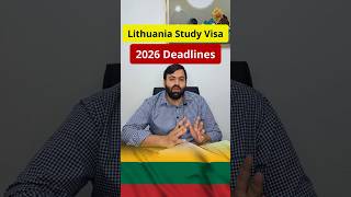 🇪🇺🇱🇹🎓Lithuania Study Visa Without IELTS 2026  |Low Budget | Deadlines Approaching | Schengen Country