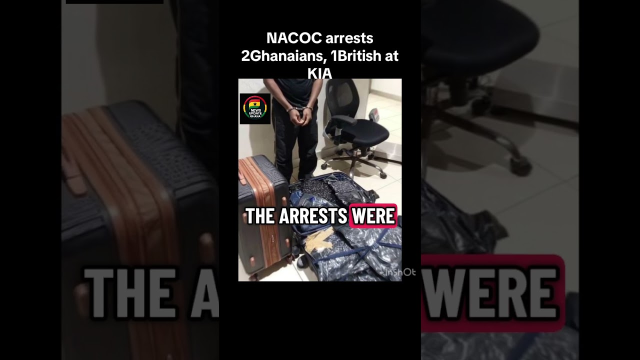NACOC arrests 1British,2Ghanaians for attempting to smuggle 38kg of Cannabis into the country 