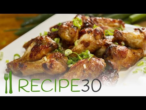 HONEY AND SOY STICKY CHICKEN WINGS recipe