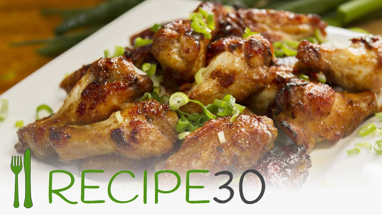 HONEY AND SOY STICKY CHICKEN WINGS recipe | Recipe30