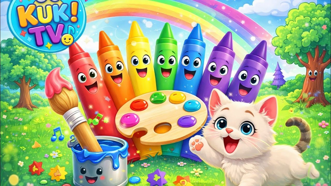 Barvičky, barvičky – veselá písnička o barvách pro děti 🎨👶