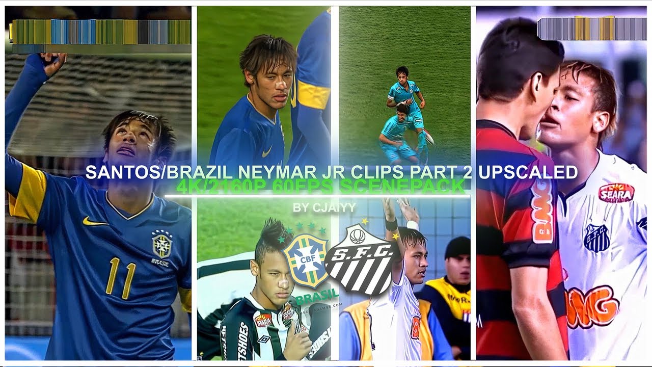 Young Neymar JR ● 4K ULTIMATE SCENEPACK ● RARE CLIPS ( ADDED TOPAZ NO AE CC) FOR EDITING