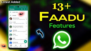 WhatsApp Added 13+ FAADU latest features, Private Audience Selector, Chat Lock & Bottom Menu etc.🔥 screenshot 1