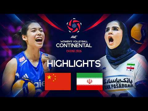 China 🇨🇳 vs. Iran 🇮🇷 - Preliminary phase | AVC Women's Continental Championship 2026 | Highlights
