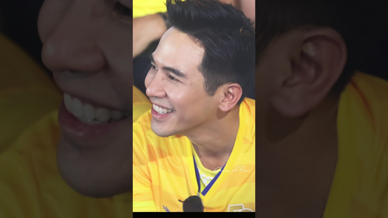 [Fancam-Pope focus] 200219 สัมภาษณ์ทีมสีเหลือง ก่อนจบงานจับสลากสีทีมฟุตบอล 50 ปีช่อง 3