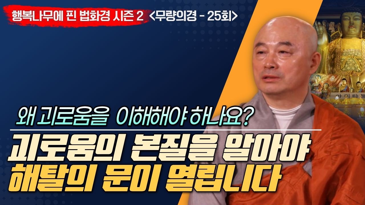 🙏왜 괴로움을 이해해야 하나? 괴로움의 본질을 알아야 해탈의 문이 열립니다!🙏 [행복나무에 핀 법화경 시즌2 / 무량의경-25회]