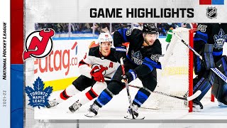 NHL Highlights  Devils vs. Maple Leafs - Mar. 23, 2022 