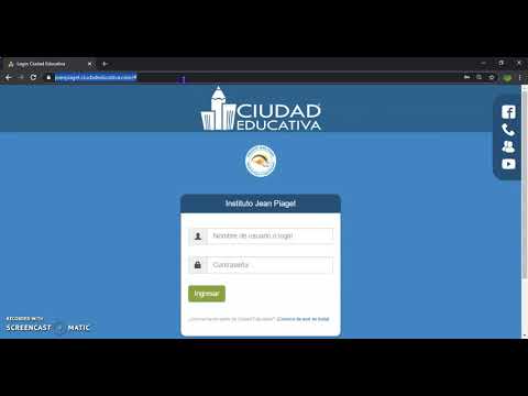 Descargar boletín en plataforma Ciudad Educativa del Instituto Jean Piaget