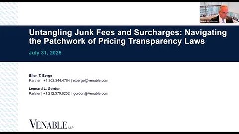Untangling Junk Fees and Surcharges: Navigating the Patchwork of Pricing Transparency Laws
