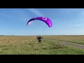 I flew a 12m miniwing with my paramotor!