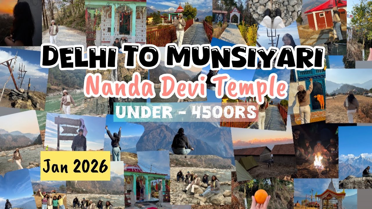 Delhi To Munsiyari, Khaliya Top, Nanda Devi Yatra, One of the easy trek 8km, Solo Night Camp| Jan 25